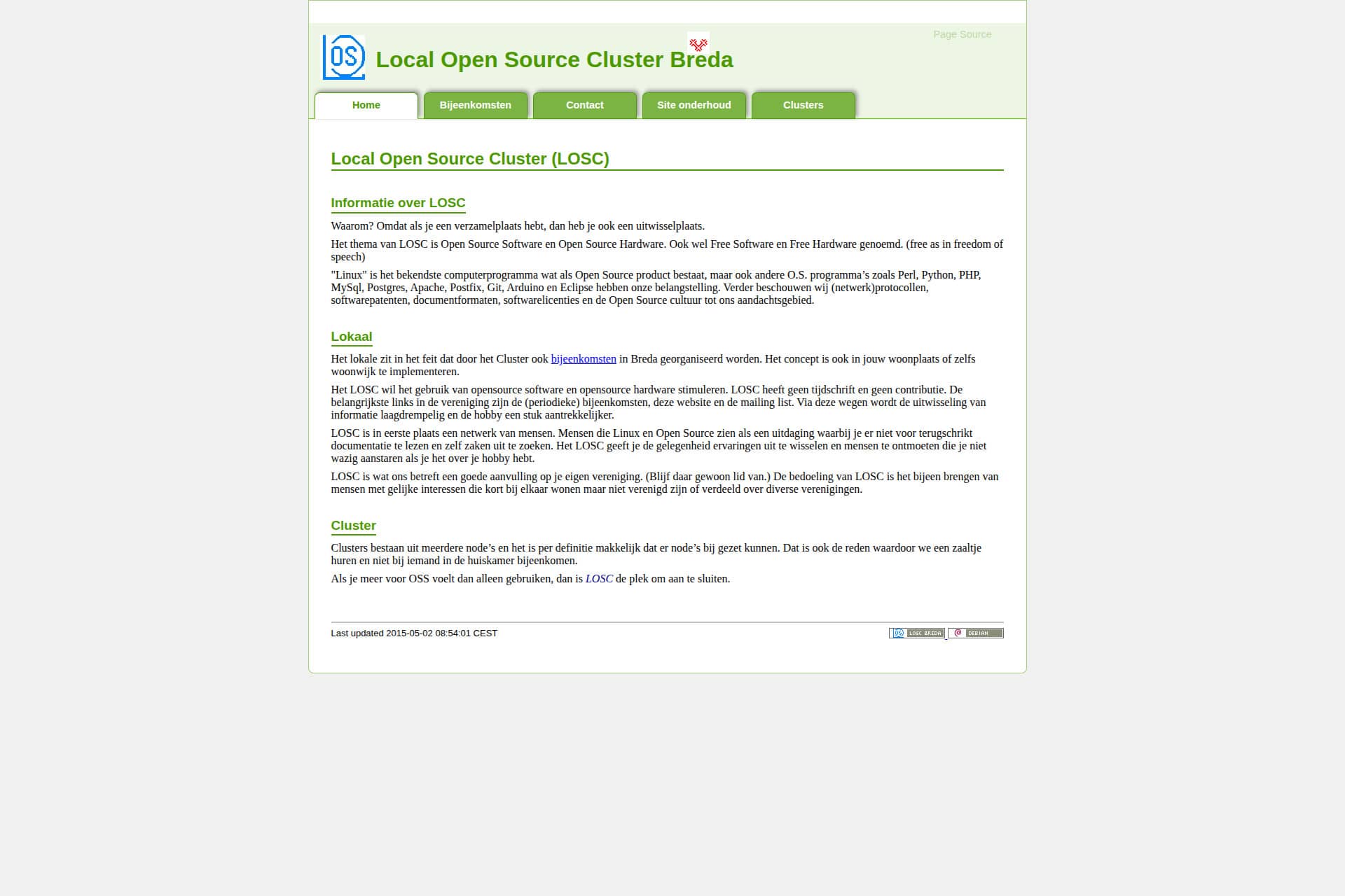 Local Open Source Cluster Breda