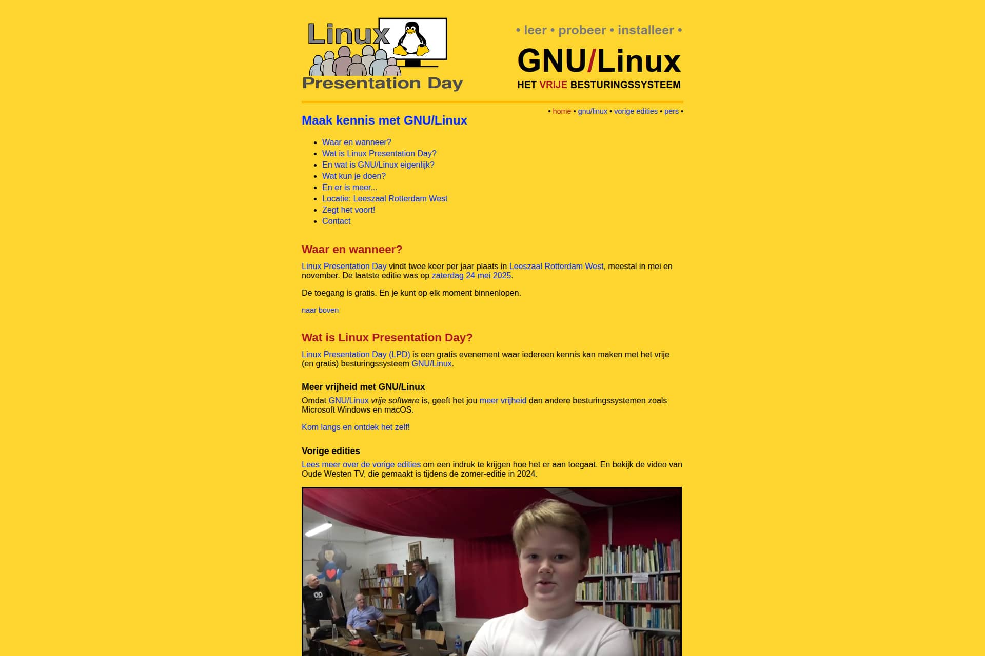Linux Presentation Day