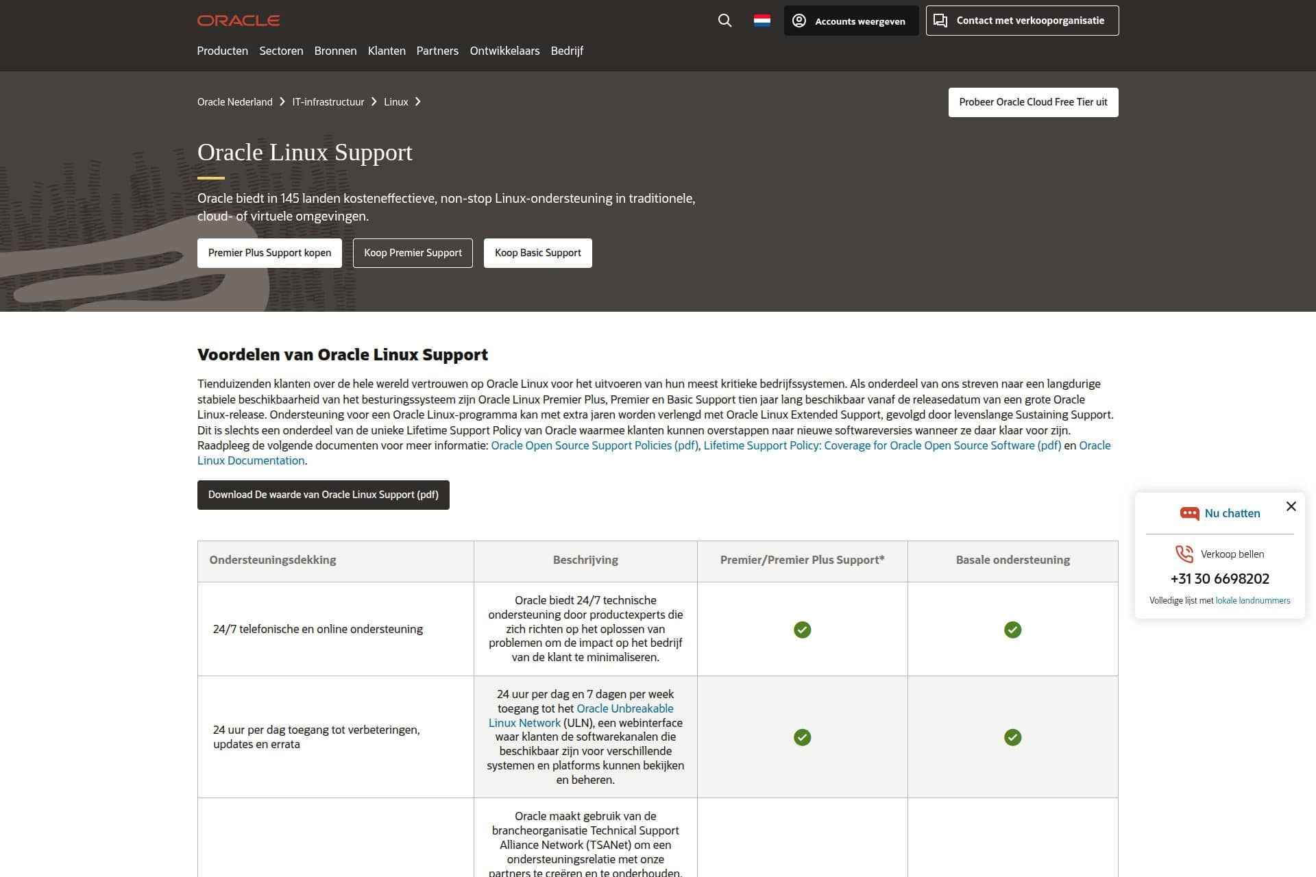 Oracle Linux Support